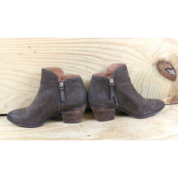 Frye Boots Womens 6M Brown Leather Suede Judith Ankle Bootie Shoes - Picture 3 of 7